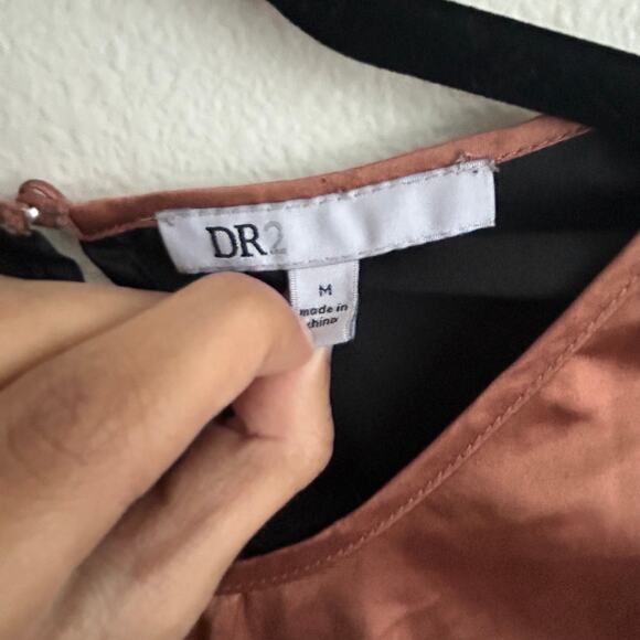 Color Block Top Ruffle Sleeve Blouse Casual Party Going‎ Out Top Size M - Picture 7 of 8